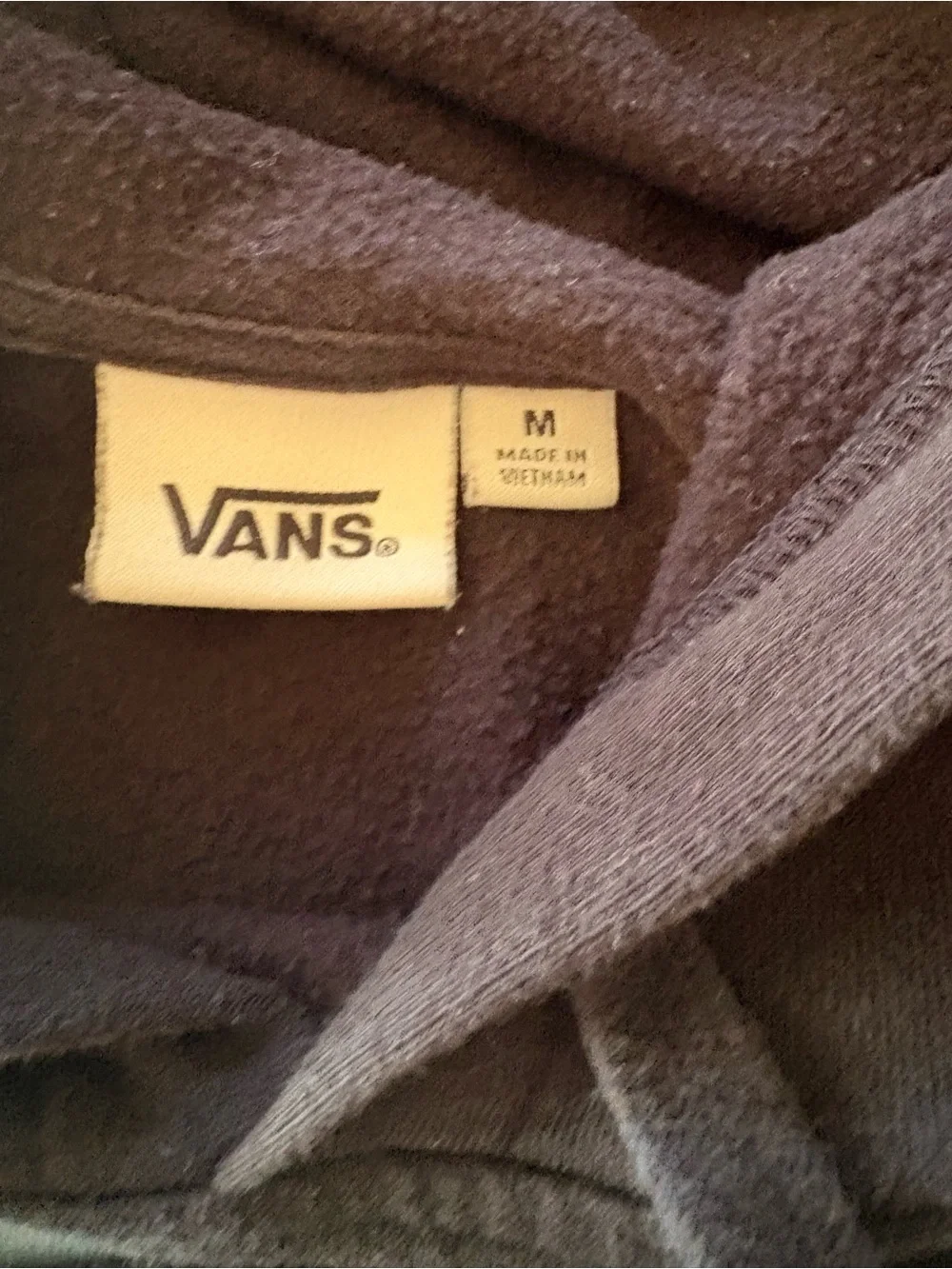 Vans Men's Black 'Off The Wall' Checkerboard Pullover Hoodie size medium